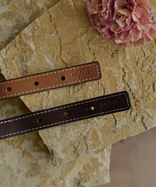 mideal(マイディール)の「mideal original crossbelt nuance bangle / midealオリジナルクロスベルトニュアンスバングル(バングル/リストバンド・レディース・ブラウン/ダークブラウン・FREE)」の9枚目の写真