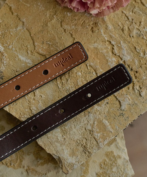 mideal(マイディール)の「mideal original crossbelt nuance bangle / midealオリジナルクロスベルトニュアンスバングル(バングル/リストバンド・レディース・ブラウン/ダークブラウン・FREE)」の8枚目の写真