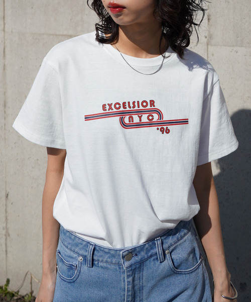 Chillfar(チルファー)の「アソートグラフィックミックスデザインTシャツ(Tシャツ/カットソー・レディース・ホワイト系/ホワイト系1/ブラック/レッド系/ホワイト系2/レッド系1/グレー/ブルー/ネイビー系/ホワイト系3/グレー系/ネイビー系2/イエロー/イエロー系/イエロー系1/ブルー系/ホワイト/レッド/ブラウン/ネイビー系1・FREE)」の5枚目の写真