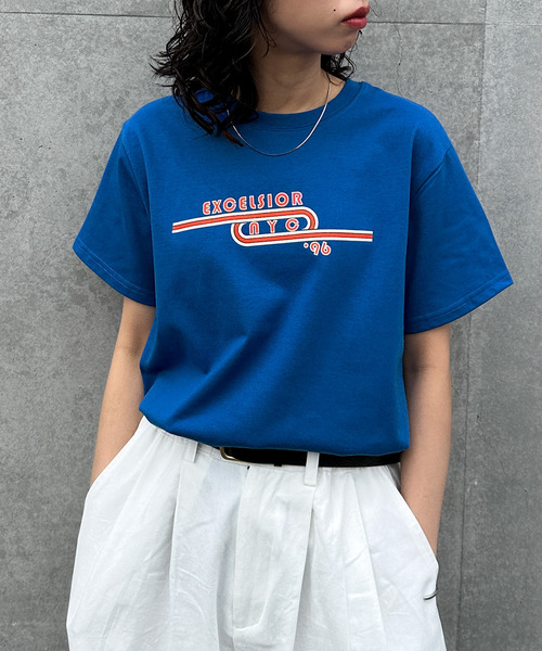 Chillfar(チルファー)の「アソートグラフィックミックスデザインTシャツ(Tシャツ/カットソー・レディース・ホワイト系/ホワイト系1/ブラック/レッド系/ホワイト系2/レッド系1/グレー/ブルー/ネイビー系/ホワイト系3/グレー系/ネイビー系2/イエロー/イエロー系/イエロー系1/ブルー系/ホワイト/レッド/ブラウン/ネイビー系1・FREE)」の14枚目の写真
