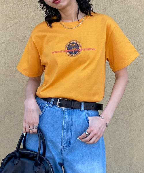 Chillfar(チルファー)の「アソートグラフィックミックスデザインTシャツ(Tシャツ/カットソー・レディース・ホワイト系/ホワイト系1/ブラック/レッド系/ホワイト系2/レッド系1/グレー/ブルー/ネイビー系/ホワイト系3/グレー系/ネイビー系2/イエロー/イエロー系/イエロー系1/ブルー系/ホワイト/レッド/ブラウン/ネイビー系1・FREE)」の15枚目の写真