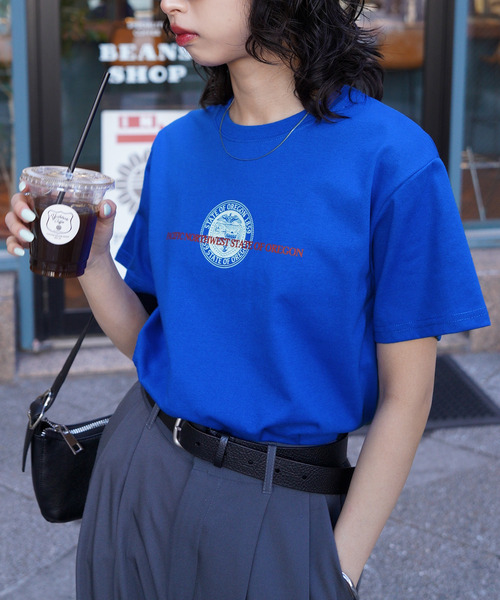 Chillfar(チルファー)の「アソートグラフィックミックスデザインTシャツ(Tシャツ/カットソー・レディース・ホワイト系/ホワイト系1/ブラック/レッド系/ホワイト系2/レッド系1/グレー/ブルー/ネイビー系/ホワイト系3/グレー系/ネイビー系2/イエロー/イエロー系/イエロー系1/ブルー系/ホワイト/レッド/ブラウン/ネイビー系1・FREE)」の11枚目の写真