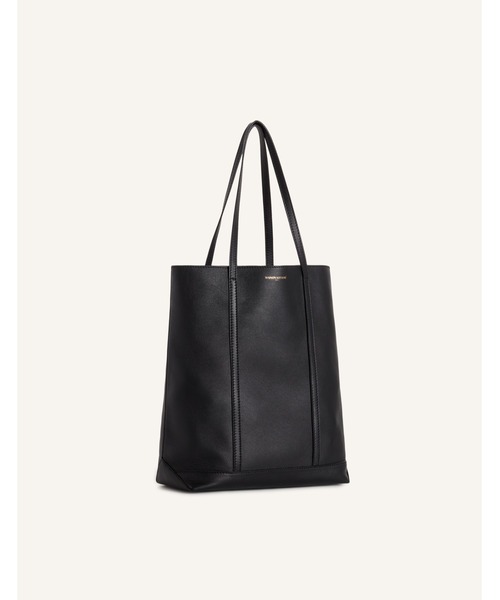 Maison Kitsune(メゾンキツネ)の「MAISON KITSUNE PARIS LEATHER TOTE(トートバッグ・メンズ・ブラック/ブラウン・U)」の4枚目の写真