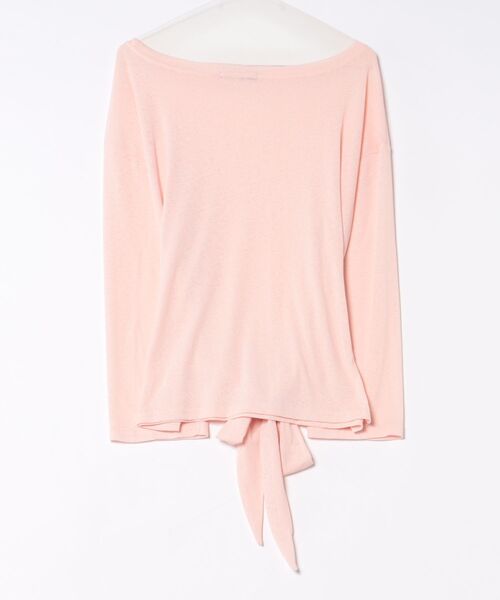 Ritzy(リッツィー)の「ウエストリボンオフショルダーニットトップス(Tシャツ/カットソー・レディース・ミント/ブルー/ピンク/ホワイト・L/M)」の19枚目の写真