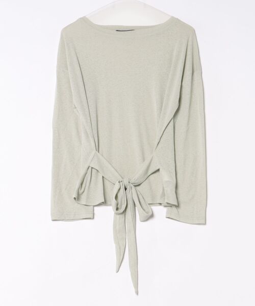 Ritzy(リッツィー)の「ウエストリボンオフショルダーニットトップス(Tシャツ/カットソー・レディース・ミント/ブルー/ピンク/ホワイト・L/M)」の20枚目の写真