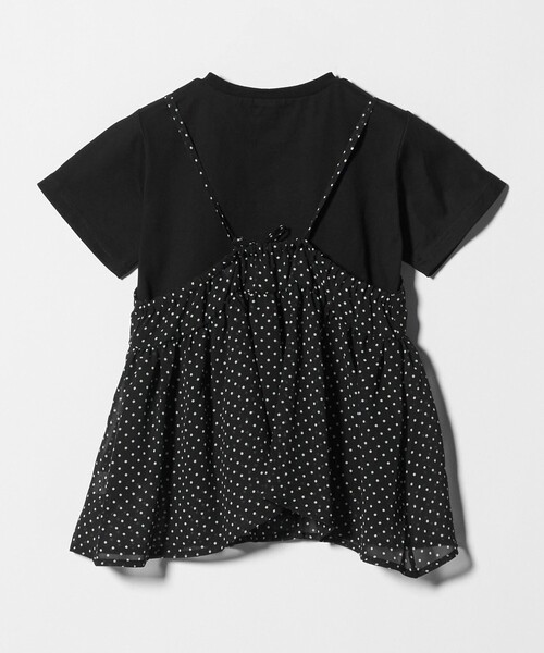 green label relaxing（グリーンレーベルリラクシング）の「ドット シフォン キャミソール Tシャツ セット / キッズ 100cm-130cm（Tシャツ/カットソー・キッズ・オフホワイト/ブラック・110cm/120cm/130cm/100cm）」の18枚目の写真