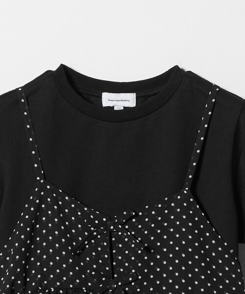 green label relaxing（グリーンレーベルリラクシング）の「ドット シフォン キャミソール Tシャツ セット / キッズ 100cm-130cm（Tシャツ/カットソー・キッズ・オフホワイト/ブラック・110cm/120cm/130cm/100cm）」の17枚目の写真