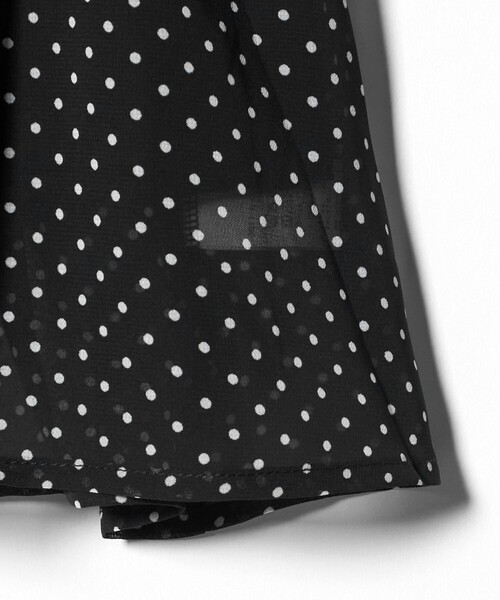 green label relaxing（グリーンレーベルリラクシング）の「ドット シフォン キャミソール Tシャツ セット / キッズ 100cm-130cm（Tシャツ/カットソー・キッズ・オフホワイト/ブラック・110cm/120cm/130cm/100cm）」の15枚目の写真