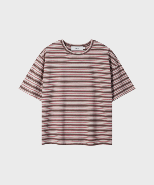 LEIRE（ルアール）の「エッセンシャルストライプクロップTシャツ[ブラウン]（Tシャツ/カットソー・メンズ・その他・MEDIUM/LARGE/X-LARGE/2XL）」の6枚目の写真