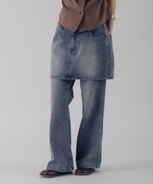 【set item】denim skirt & pants / デニムスカート&パンツセット