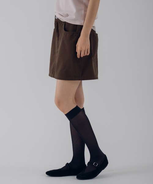 MUHET（ミュエータ）の「【set item】denim skirt & pants / デニムスカート＆パンツセット（デニムパンツ・レディース・ブラウン/ライトインディゴブルー/インディゴブルー・SMALL/LARGE/MEDIUM）」の7枚目の写真