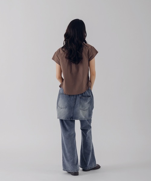 MUHET（ミュエータ）の「【set item】denim skirt & pants / デニムスカート＆パンツセット（デニムパンツ・レディース・ブラウン/ライトインディゴブルー/インディゴブルー・SMALL/LARGE/MEDIUM）」の20枚目の写真