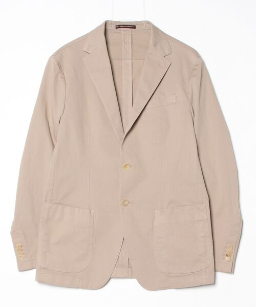 SHIPS（シップス）の「ML:G/DYED PIQUE JACKET SU（テーラードジャケット・メンズ・ベージュ/ネイビー/ブラック・46/48）」の2枚目の写真
