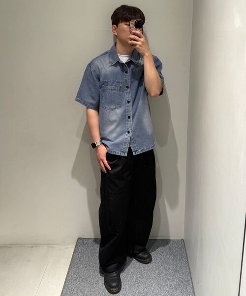 INSILENCE(インサイロンス)の「スラッシュウォッシングデニムシャツ WASHED GREY(シャツ/ブラウス・レディース・その他・LARGE/MEDIUM/SMALL)」の8枚目の写真