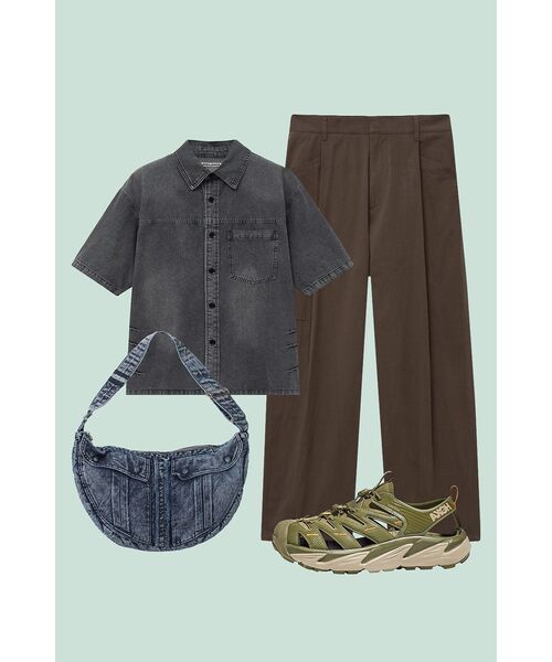 INSILENCE(インサイロンス)の「スラッシュウォッシングデニムシャツ WASHED GREY(シャツ/ブラウス・レディース・その他・LARGE/MEDIUM/SMALL)」の16枚目の写真