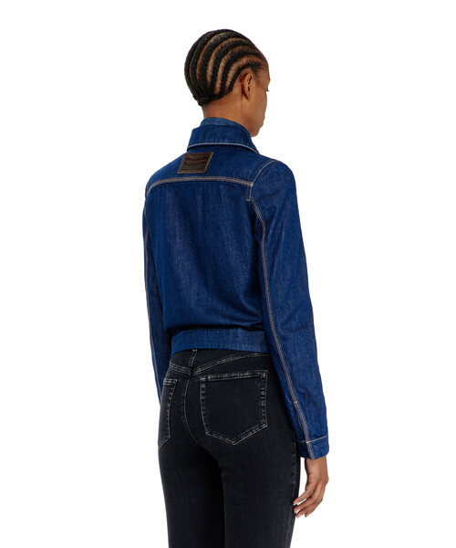DIESEL（ディーゼル）の「ウィメンズ デニムジャケット DE-CORB（デニムジャケット・レディース・インディゴブルー・LARGE/MEDIUM/SMALL/X-SMALL）」の4枚目の写真