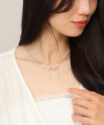 Heather | リボンモチーフネックレス　856475(ネックレス)