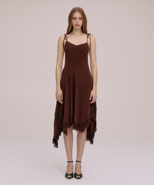 EIMY ISTOIRE(エイミーイストワール)の「PAPILLON JACQUARD DRESS(ワンピース・レディース・ブラック/バーガンディー・36/38)」の4枚目の写真