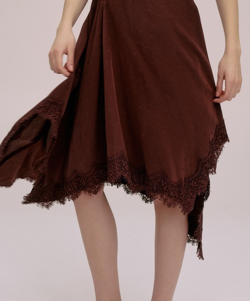 EIMY ISTOIRE(エイミーイストワール)の「PAPILLON JACQUARD DRESS(ワンピース・レディース・ブラック/バーガンディー・36/38)」の9枚目の写真