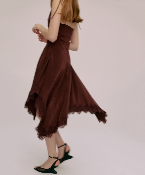 EIMY ISTOIRE(エイミーイストワール)の「PAPILLON JACQUARD DRESS(ワンピース・レディース・ブラック/バーガンディー・36/38)」の10枚目の写真