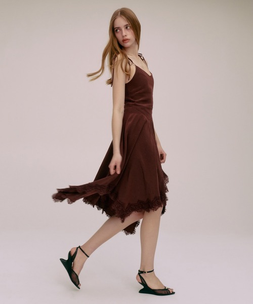 EIMY ISTOIRE(エイミーイストワール)の「PAPILLON JACQUARD DRESS(ワンピース・レディース・ブラック/バーガンディー・36/38)」の22枚目の写真