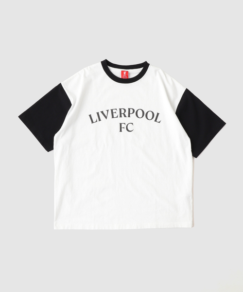 417 EDIFICE(フォーワンセブンエディフィス)の「【Liverpool FC / リバプール FC】RINGER TEE(Tシャツ/カットソー・メンズ・ブラック/グリーン・X-LARGE/LARGE/MEDIUM)」の1枚目の写真
