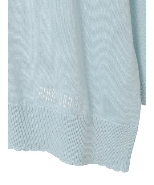 PINK HOUSE(ピンクハウス)の「ロゴ刺繍カーディガン(カーディガン/ボレロ・レディース・ピンク/ブラック/レッド/ライトブルー/アイボリー・フリー)」の7枚目の写真