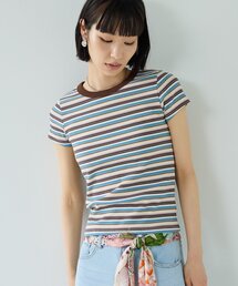 レトロボーダーTシャツ