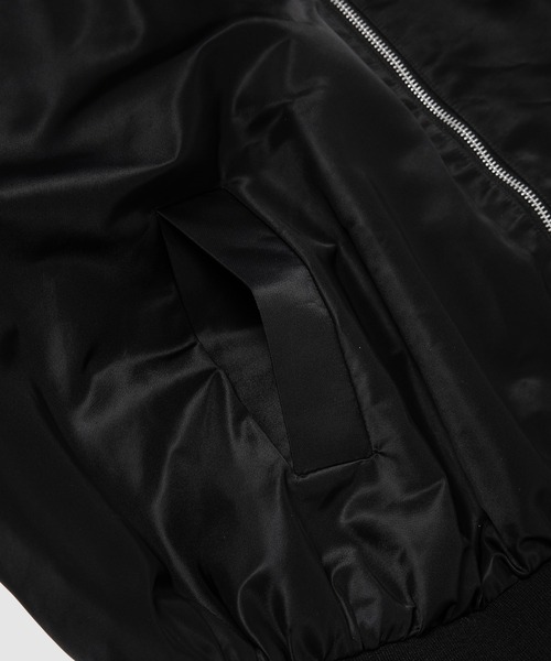 GURTWEIN( ガーウィン)の「Ruffle-skirt hemmed bomber coat(その他アウター・レディース・ブラック・FREE)」の7枚目の写真