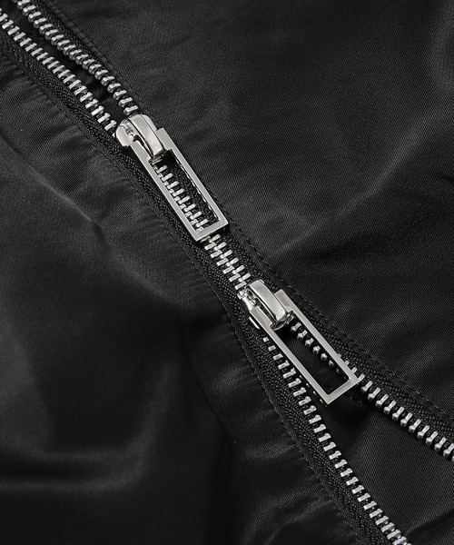 GURTWEIN( ガーウィン)の「Ruffle-skirt hemmed bomber coat(その他アウター・レディース・ブラック・FREE)」の6枚目の写真