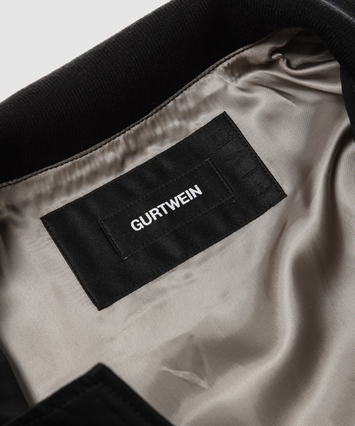 GURTWEIN( ガーウィン)の「Ruffle-skirt hemmed bomber coat(その他アウター・レディース・ブラック・FREE)」の5枚目の写真