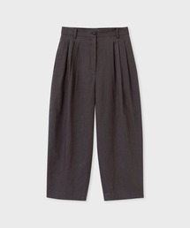 ウィメンズ レーヨンリネン コクーンシルエット タックパンツ / 165050 396T