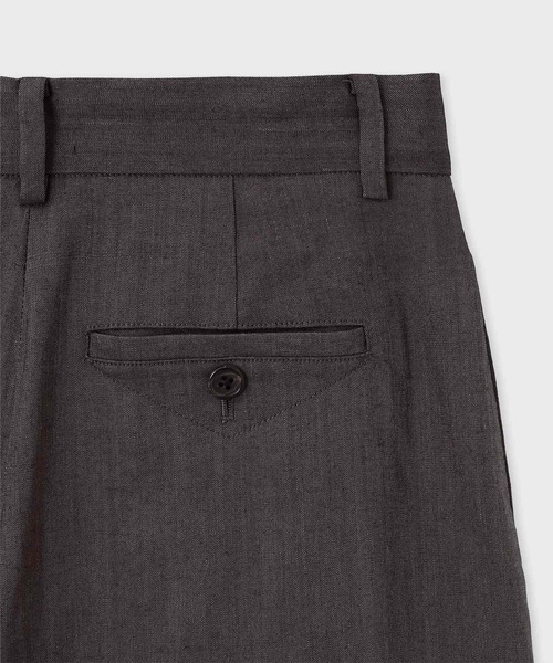 Paul Smith(ポールスミス)の「ウィメンズ レーヨンリネン コクーンシルエット タックパンツ / 165050 396T(スラックス・レディース・ダークブラウン・40)」の5枚目の写真