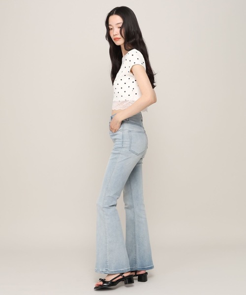Heather(ヘザー)の「アソートレーストリムTEE 999601(Tシャツ/カットソー・レディース・ブラック系その他/ブルー系その他/ホワイト系その他/ホワイト系その他2/オフホワイト/ピンク・FREE)」の12枚目の写真