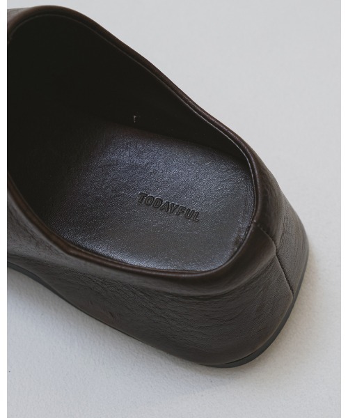 TODAYFUL（トゥデイフル）の「Volume Sole Sabot（スリッポン・レディース・ブラック/ダークブラウン・37inch/36inch/38inch）」の18枚目の写真