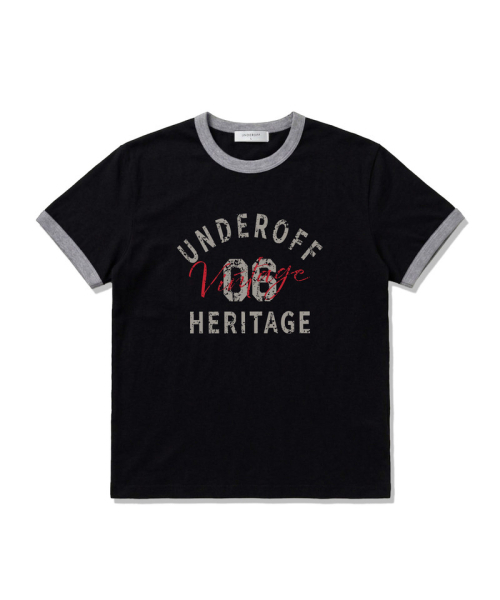 UNDEROFF（アンダーオフ）の「エッセンシャルスタンダード 半袖リンガーTシャツ ヴィンテージクリーム（Tシャツ/カットソー・メンズ・クリーム・LARGE/MEDIUM/SMALL/X-LARGE）」の6枚目の写真