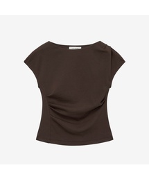 MIND BRIDGE WOMEN（マインドブリッジウーマン）の「[W]キャップスリーブシャーリング半袖ティーブラウス - 4カラー（Tシャツ/カットソー）」