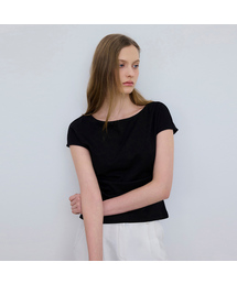 MIND BRIDGE WOMEN（マインドブリッジウーマン）の「[W]キャップスリーブシャーリング半袖ティーブラウス - 4カラー（Tシャツ/カットソー）」