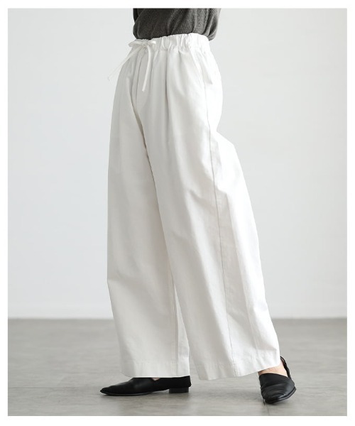 Sawa a la mode(サワアラモード)の「リラックスワイドストレートデニム(デニムパンツ・レディース・ブラック/オフホワイト/ブルー・FREE)」の7枚目の写真