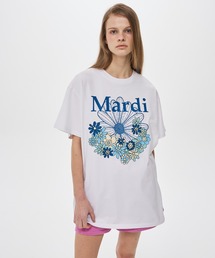 UNISEX TSHIRT FLOWERMARDI JARDIN VVD / ユニセックス Tシャツ フラワーマルディ ジャルダン VVD