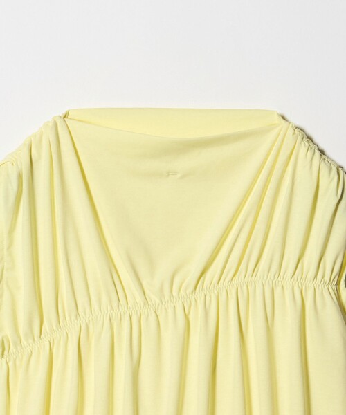BEAUTY&YOUTH UNITED ARROWS(ビューティーアンドユースユナイテッドアローズ)の「【WEB限定 Wardrobe DAILY MINIMAL】シャーリング ノースリーブトップス(Tシャツ/カットソー・レディース・イエロー/ダークグレー/ホワイト・FREE)」の20枚目の写真