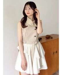 striped polo onepiece / ストライプポロワンピース（ワンピース