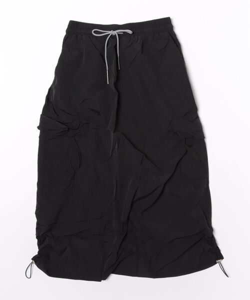 gossara(ゴサラ)の「【体のラインを拾いにくい】ナイロンシアーカーゴスカート(スカート・レディース・ベージュ/グレー/ブラック・FREE)」の19枚目の写真