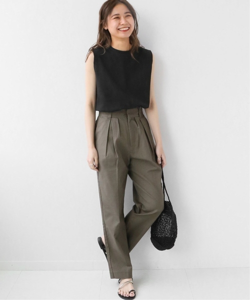 JOURNAL STANDARD relume(ジャーナルスタンダード レリューム)の「《WEB限定追加2》TCワッフルノースリーブ(Tシャツ/カットソー・レディース・ライトグレー/ホワイト/ブラック/ブラウン・FREE)」の8枚目の写真