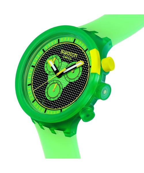SWATCH（スウォッチ）の「GLOWINGLY GREEN（アナログ腕時計・レディース・グリーン・FREE）」の3枚目の写真