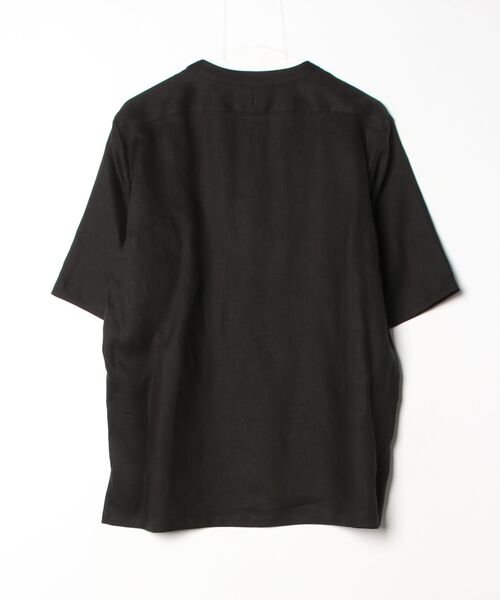 ESTNATION(エストネーション)の「ESTNATION / SUS-SOUS リネンヘンリーネックシャツ(シャツ/ブラウス・メンズ・ブラック・LARGE/MEDIUM)」の2枚目の写真