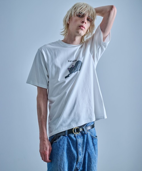 FRUIT OF THE LOOM(フルーツオブザルーム)の「Fall asleep Tシャツ(Tシャツ/カットソー・メンズ・ホワイト/ブラック/ネイビー・M/XL/L)」の17枚目の写真
