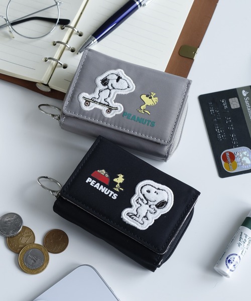 SNOOPY スヌーピー 三つ折り財布 小銭入れ（財布）｜SNOOPY