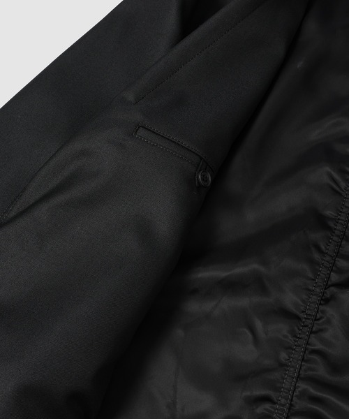 COMME des GARCONS HOMME（コム デ ギャルソン・オム）の「WOOL GARBA PUCKERING JACKET（テーラードジャケット・メンズ・ブラック/ネイビー・XS/S/M/L）」の9枚目の写真