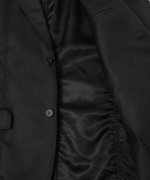 COMME des GARCONS HOMME（コム デ ギャルソン・オム）の「WOOL GARBA PUCKERING JACKET（テーラードジャケット・メンズ・ブラック/ネイビー・XS/S/M/L）」の10枚目の写真